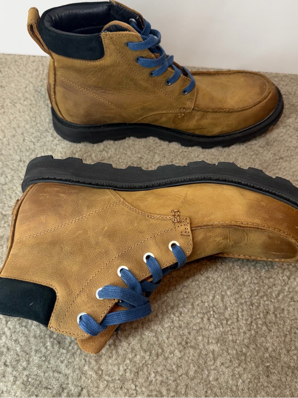 Sorel Waterproof Men's Brown Leather Chukka Lace Up Ankle Boots US 10 EU 43 - Picture 6 of 7